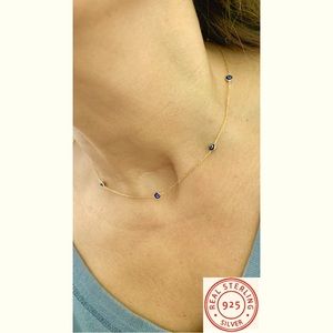 Evil Eye Tennis Necklace